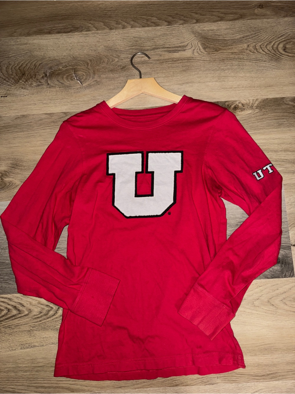 Campus Heritage Red Utah Utes Patchwork Longsleeve Tee